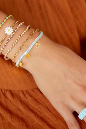 Daisy bracelet Gold Stainless Steel h5 Picture3